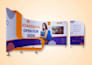 design trade show booth, backdrop, and roll up banner